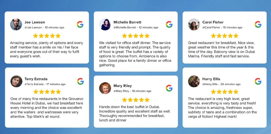 Google reviews widget