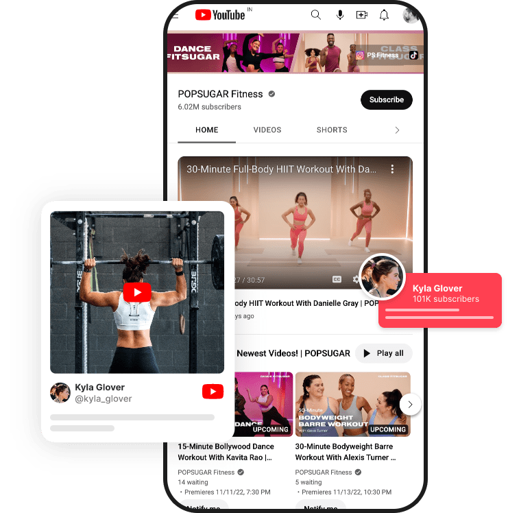 youTube widget for website