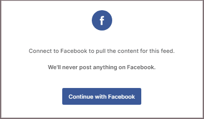 Facebook Feed Credential