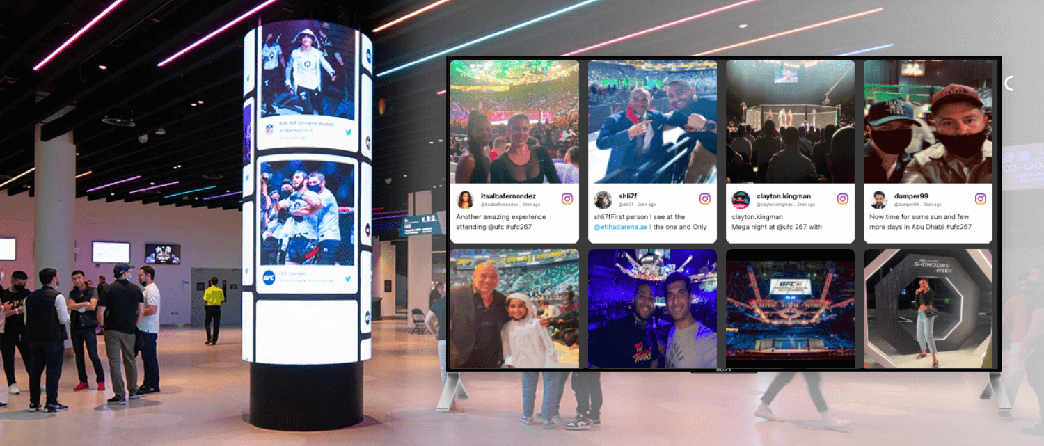 Etihad Arena Social Wall case Study