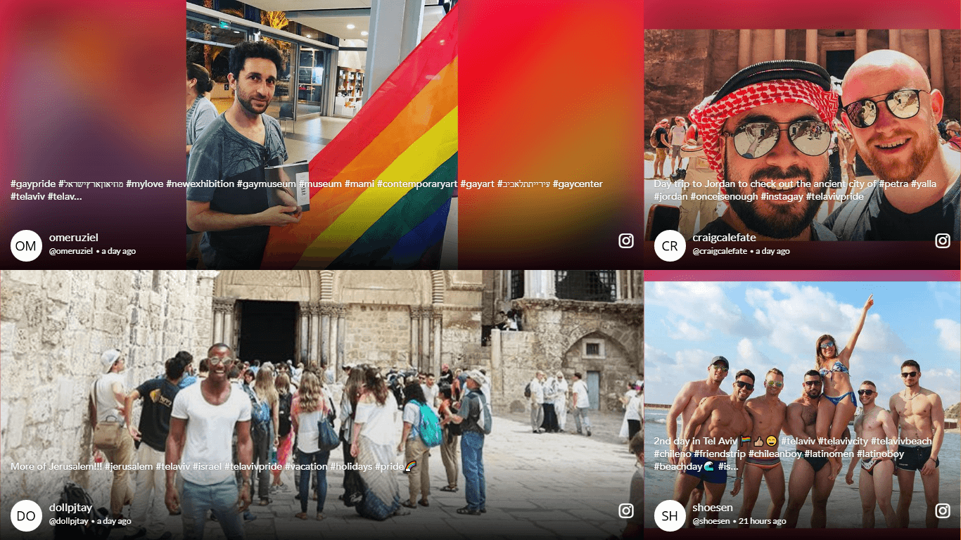 Facebook Israel Pride Wall