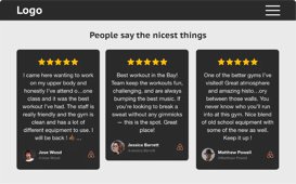 Airbnb reviews widget