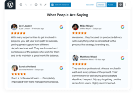 google review widget wordpress