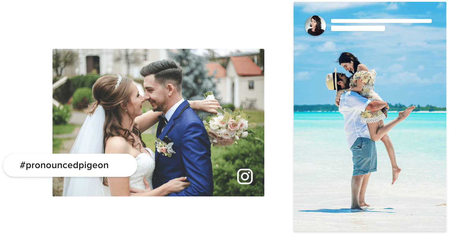 Instagram Wedding Wall