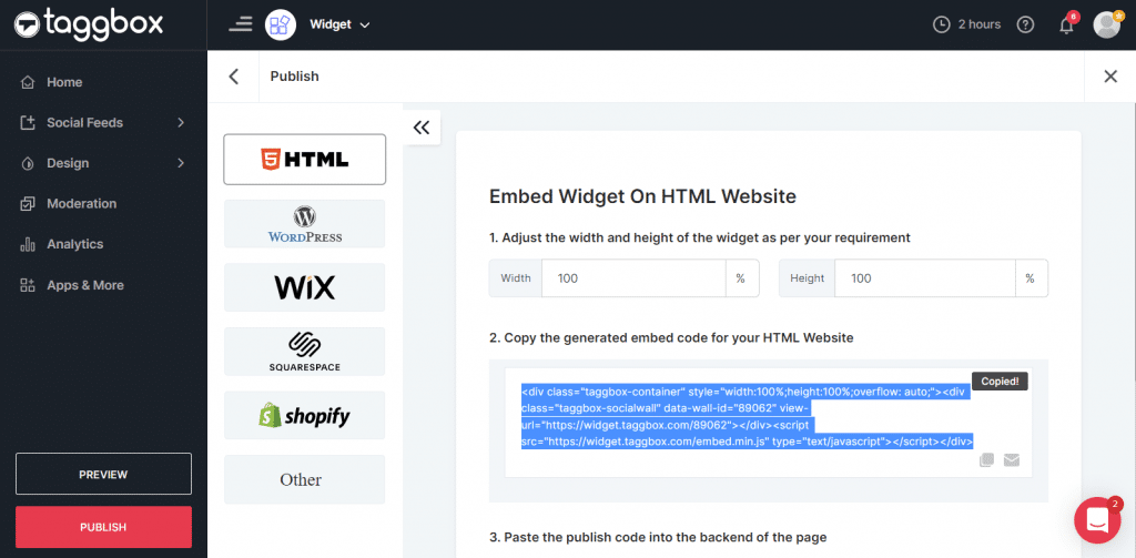 instagram video embed code