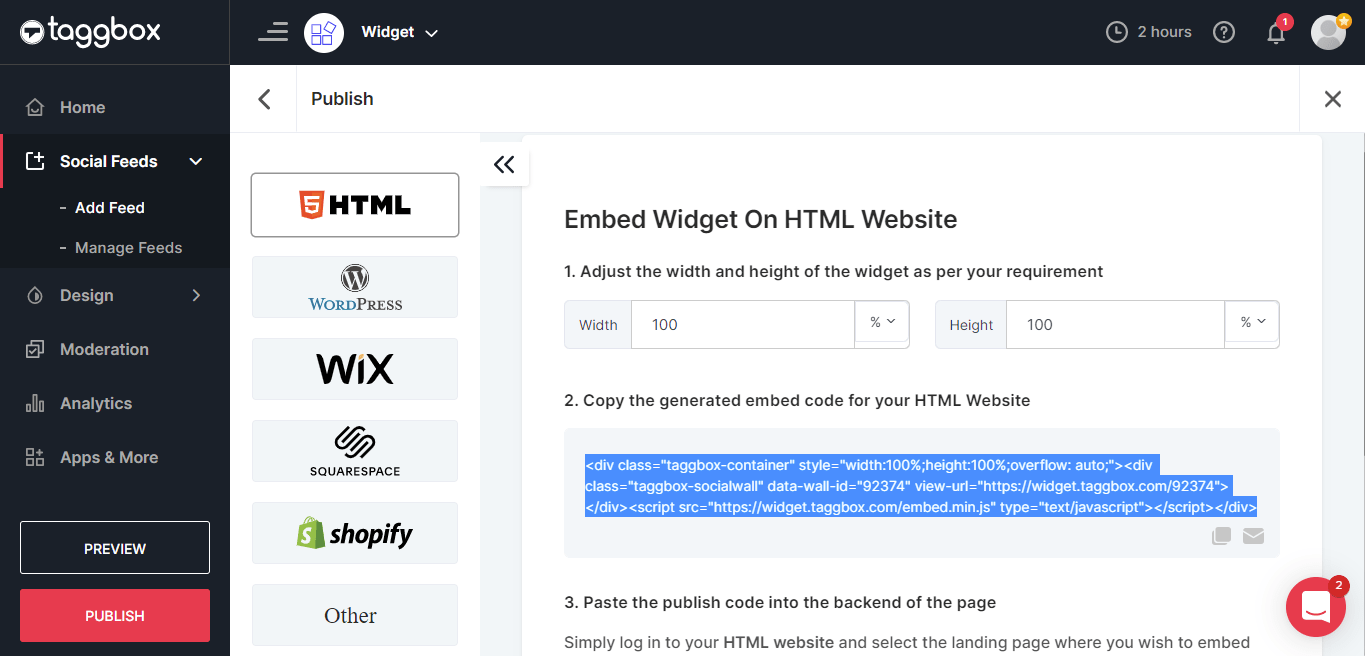 embed youtube channel widget